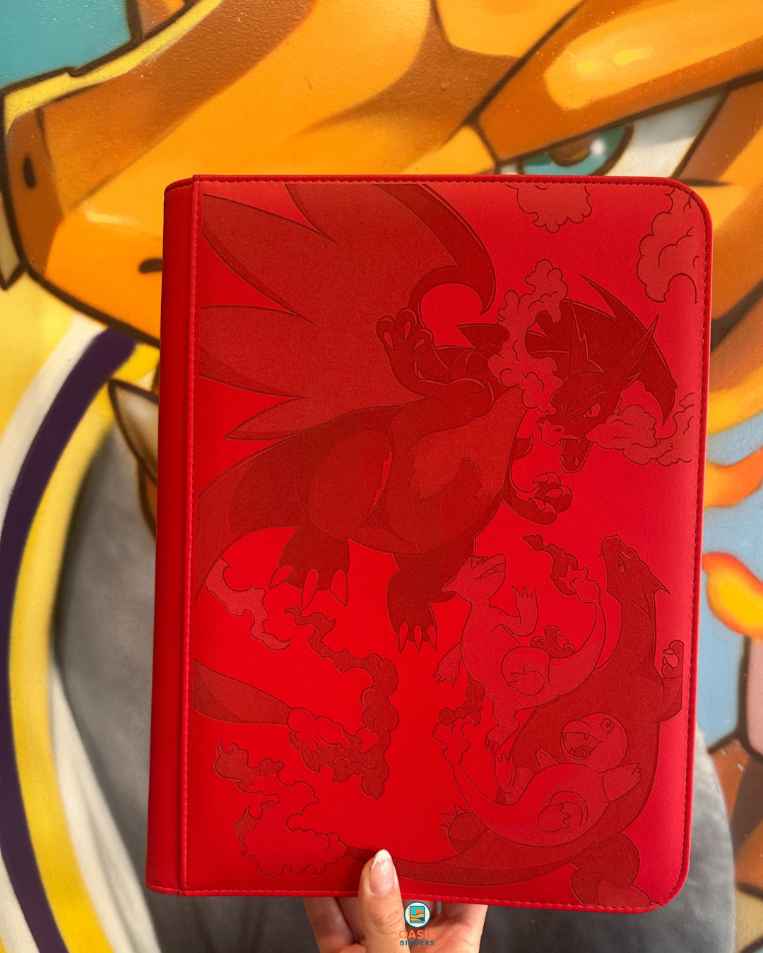 Red Mega Charizard X Custom Binder 9 Pocket